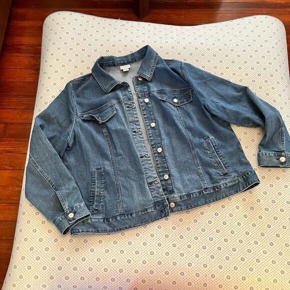 Jaclyn Smith Jackets & Blazers - Jaclyn Smith Basic Blue Denim Jean Jacket 2XL